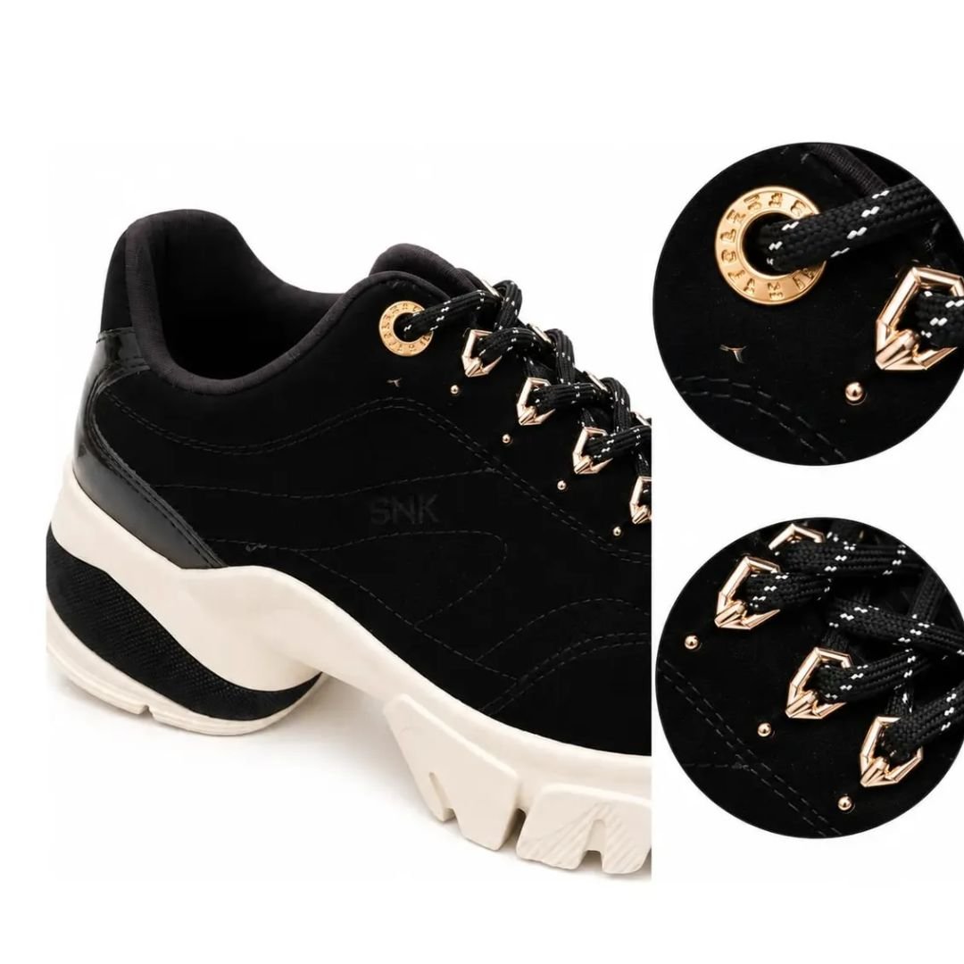 Tenis Ramarim Plataforma Preto Feminino Original 26-80201 Preto 2