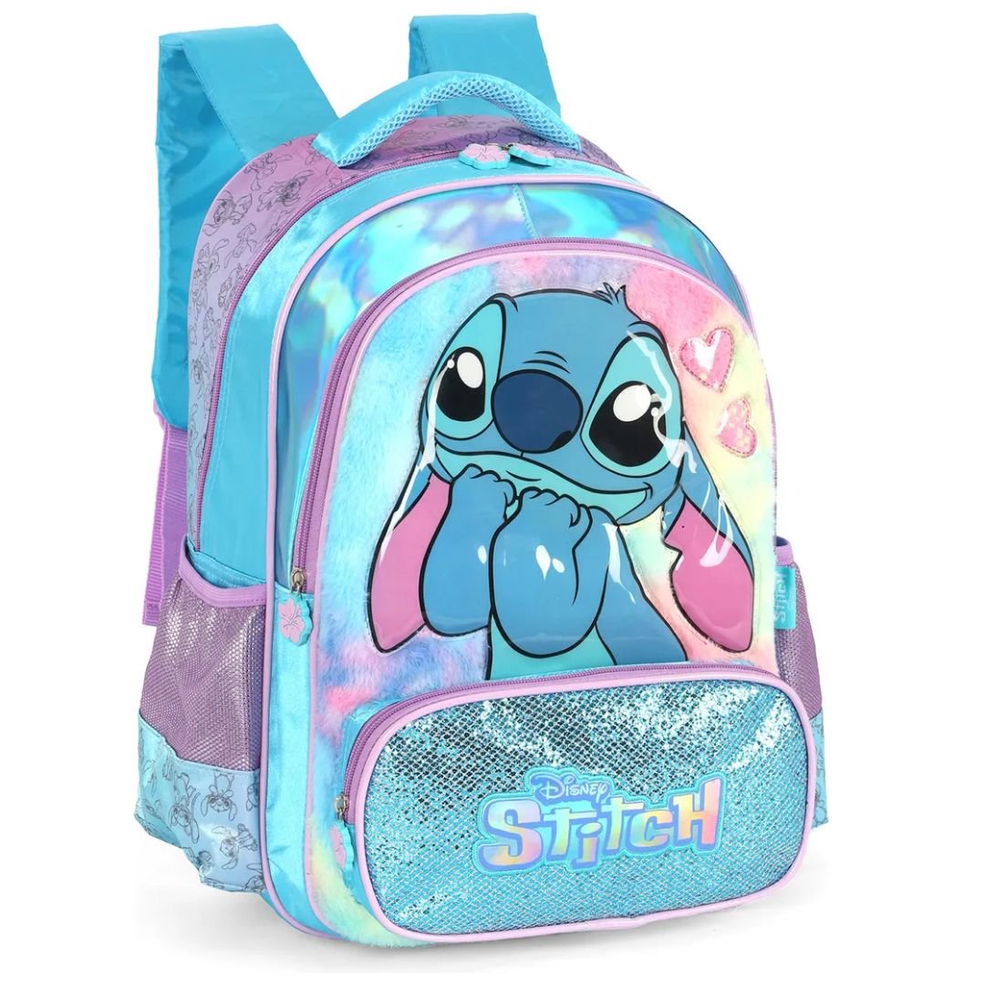 Mochila Luxcel Azul Infantil Menina Stitch Original IS42411 Azul 2