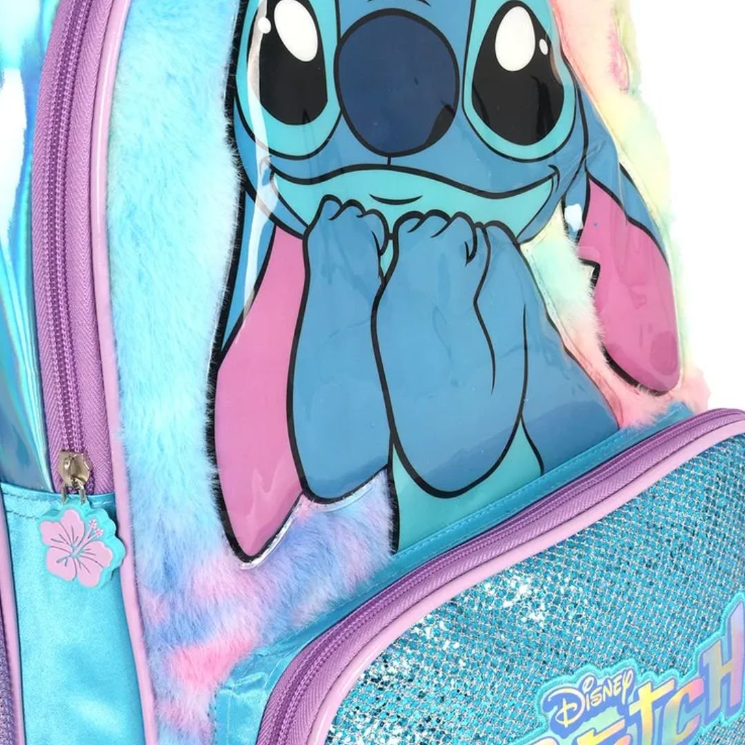 Mochila Luxcel Azul Infantil Menina Stitch Original IS42411 Azul 3