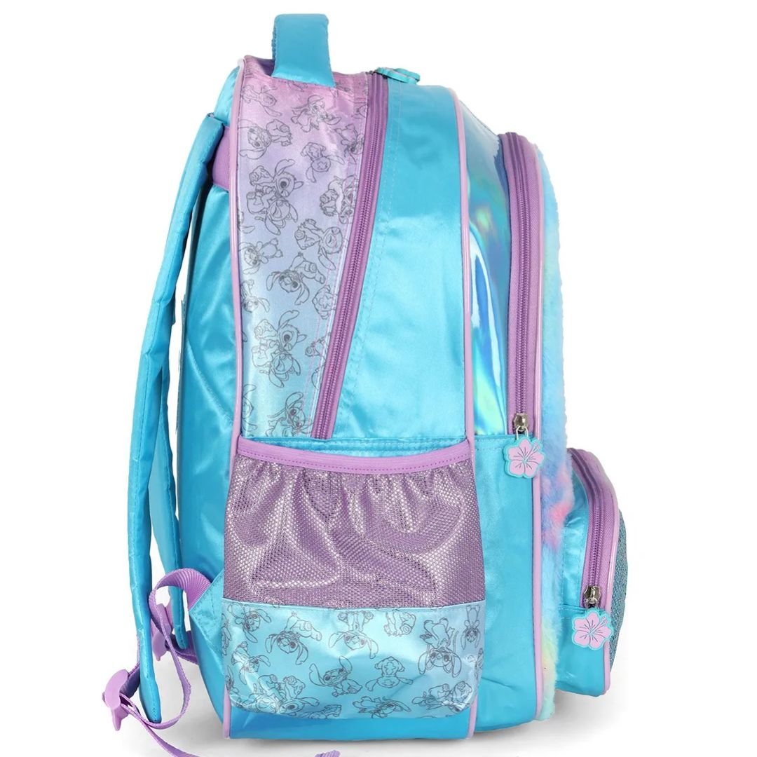 Mochila Luxcel Azul Infantil Menina Stitch Original IS42411 Azul 6