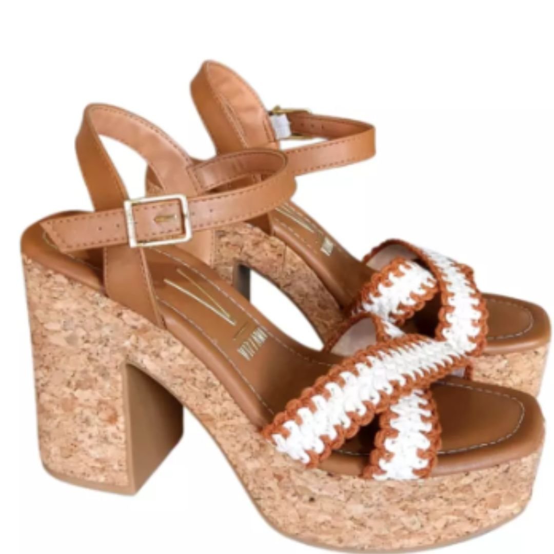 Sandalia Vizzano Camel Feminino Original 6541.102 Camel 6