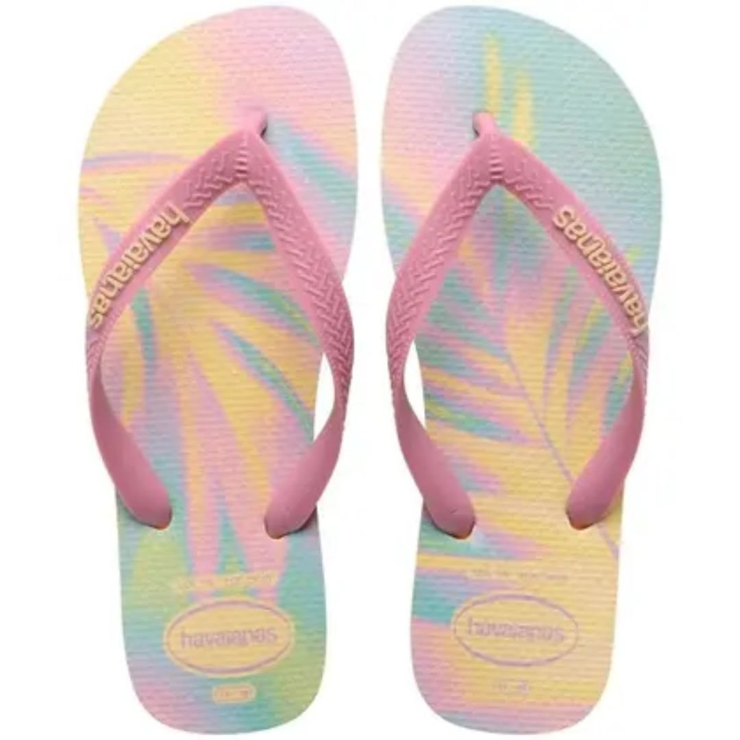 Chinelo Havaianas Amarelo Infantil Menina Top Fashion Original