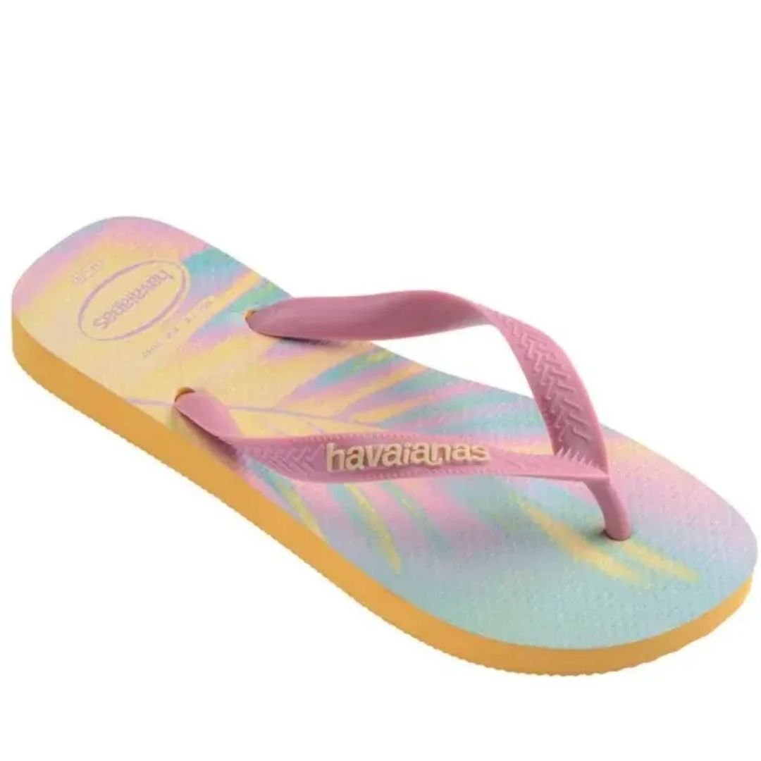 Chinelo Havaianas Amarelo Infantil Menina Top Fashion Original Amarelo 2
