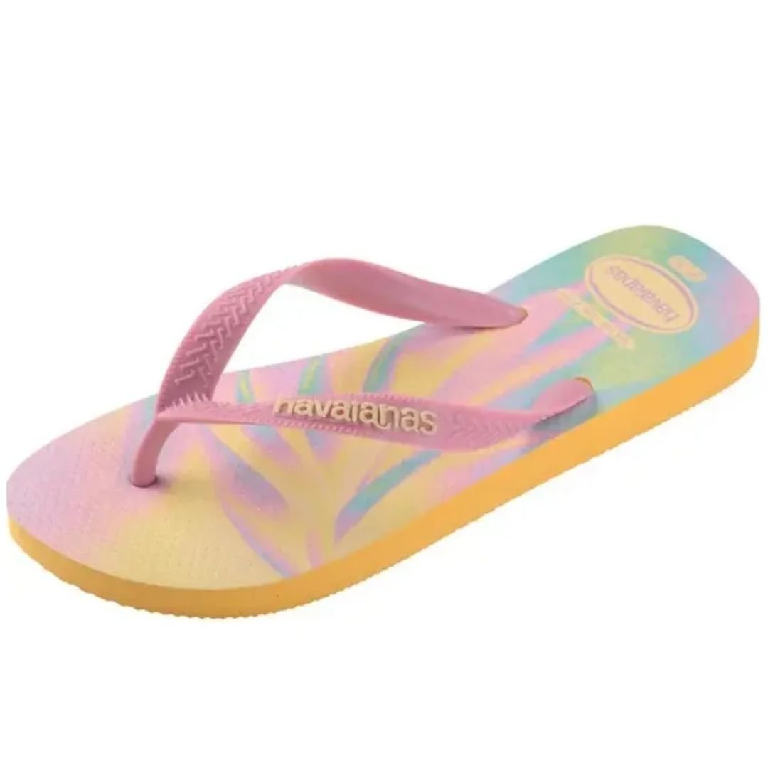 Chinelo Havaianas Amarelo Infantil Menina Top Fashion Original Amarelo 3