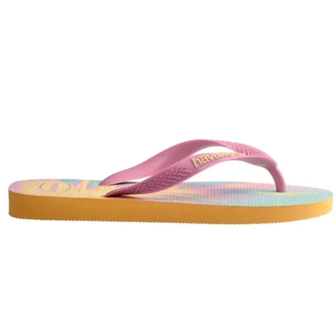 Chinelo Havaianas Amarelo Infantil Menina Top Fashion Original Amarelo 4