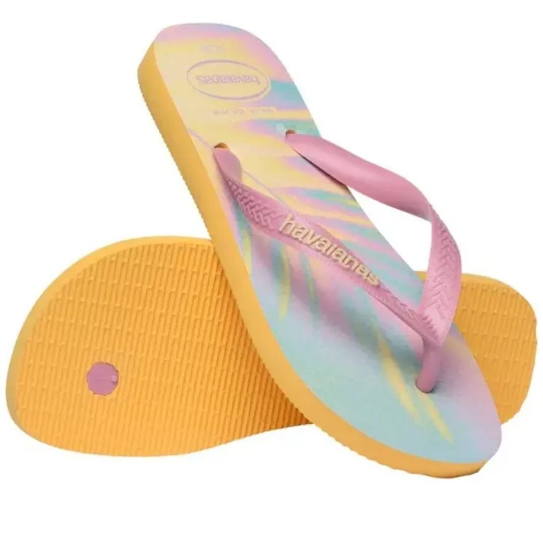 Chinelo Havaianas Amarelo Infantil Menina Top Fashion Original Amarelo 5