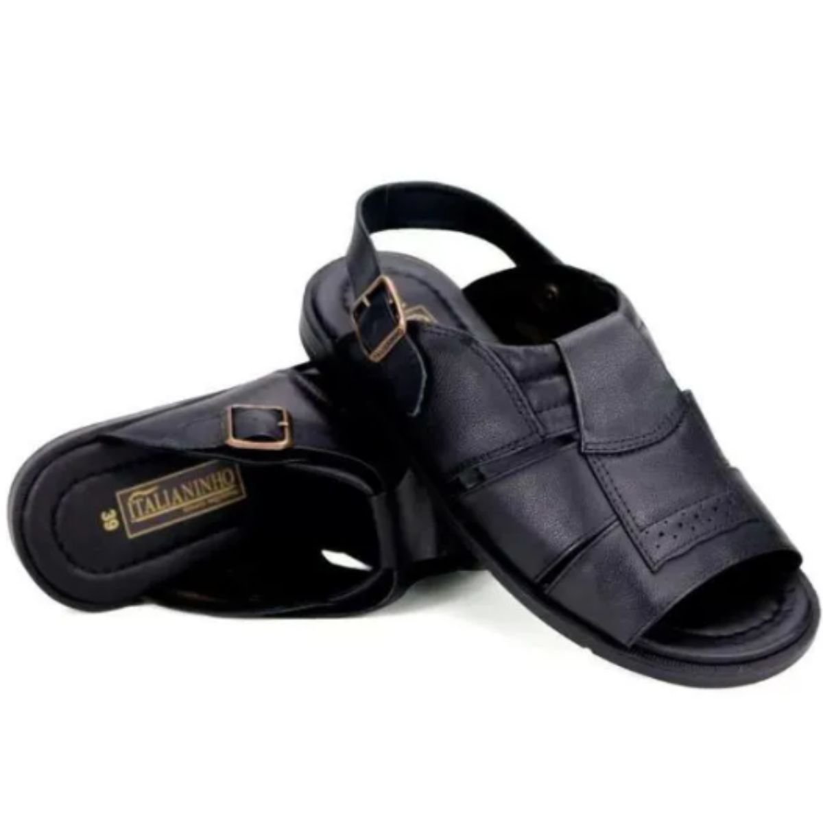 Sandália Italianinho Preto Masculino 10340302 Preto 2