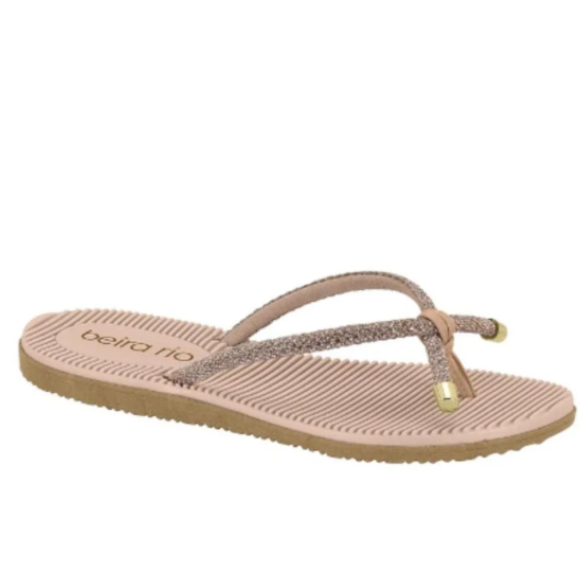 Chinelo Beira Rio Ouro Rosado Feminino 8395.227