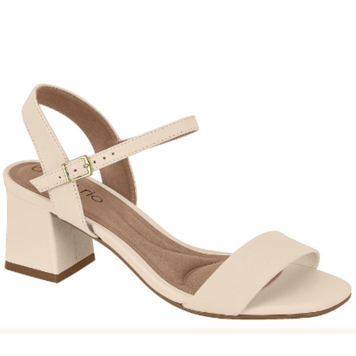 Sandalia Beira Rio Creme Feminino Original  8536.100