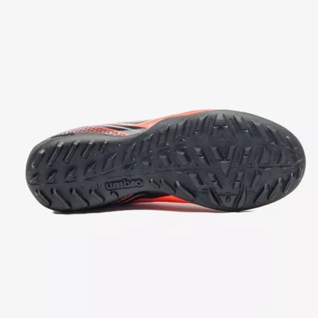 Chuteira Society Umbro Coral Preto Branco Infantil Menino Adamant Top Speed Jr Original Coral/Preto/Branco 7