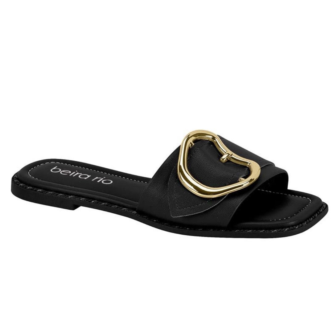 Chinelo Beira Rio Preto Feminino Original 8506.207