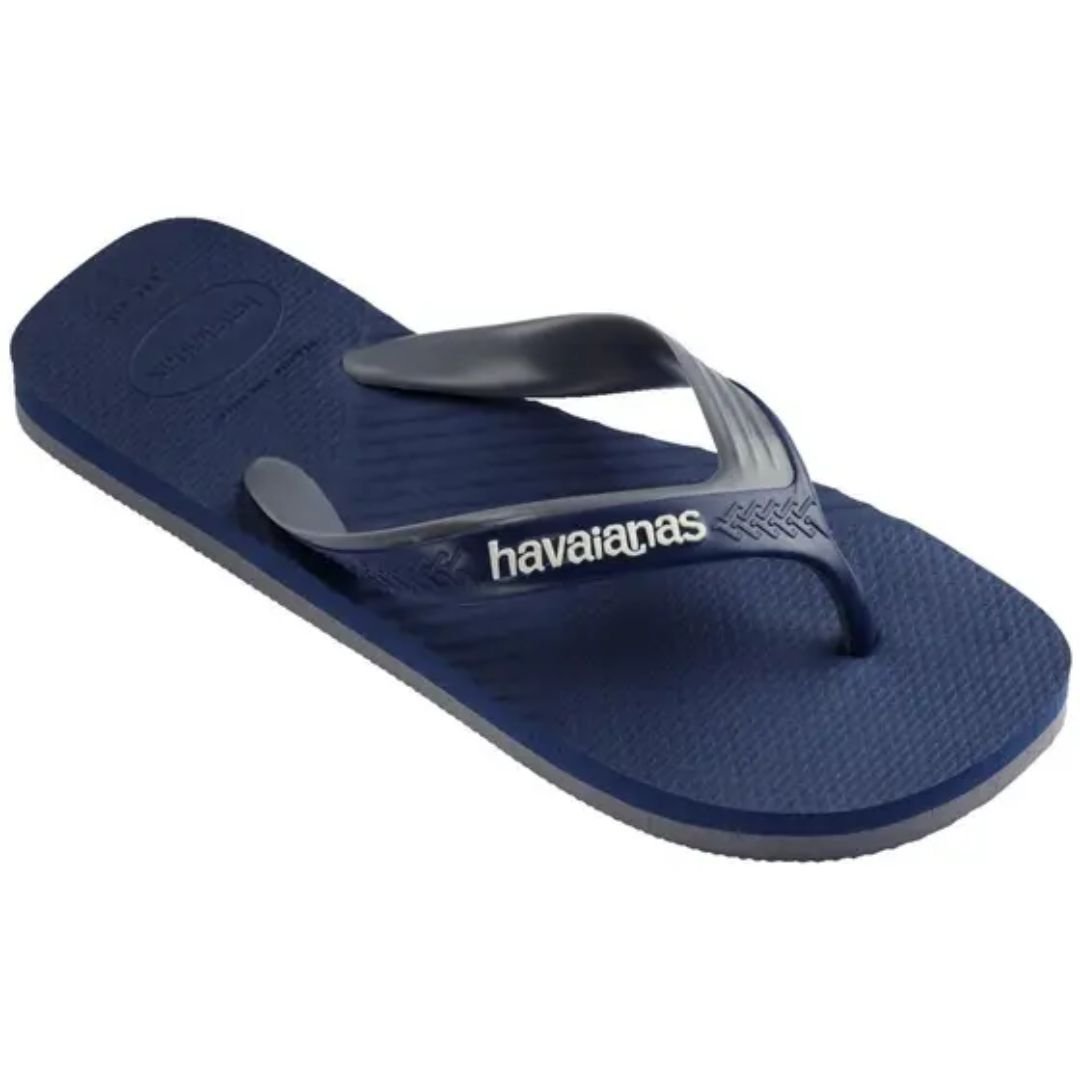 Chinelo Havaianas Marinho Cinza Masculino Dual Original