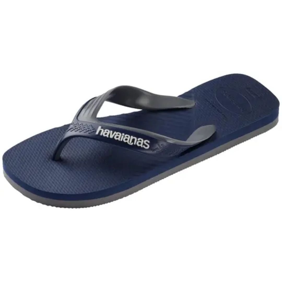 Chinelo Havaianas Marinho Cinza Masculino Dual Original Marinho/Cinza 2
