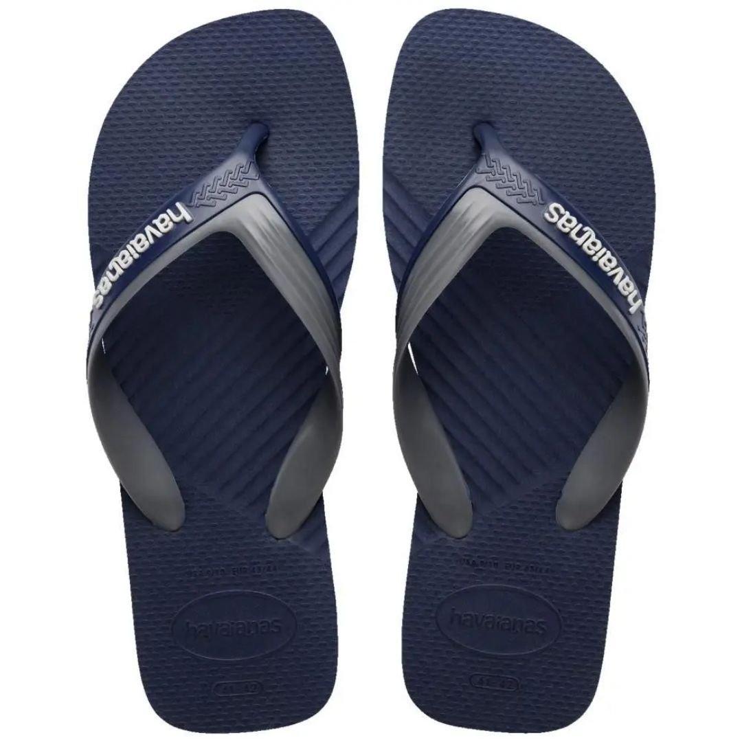 Chinelo Havaianas Marinho Cinza Masculino Dual Original Marinho/Cinza 4