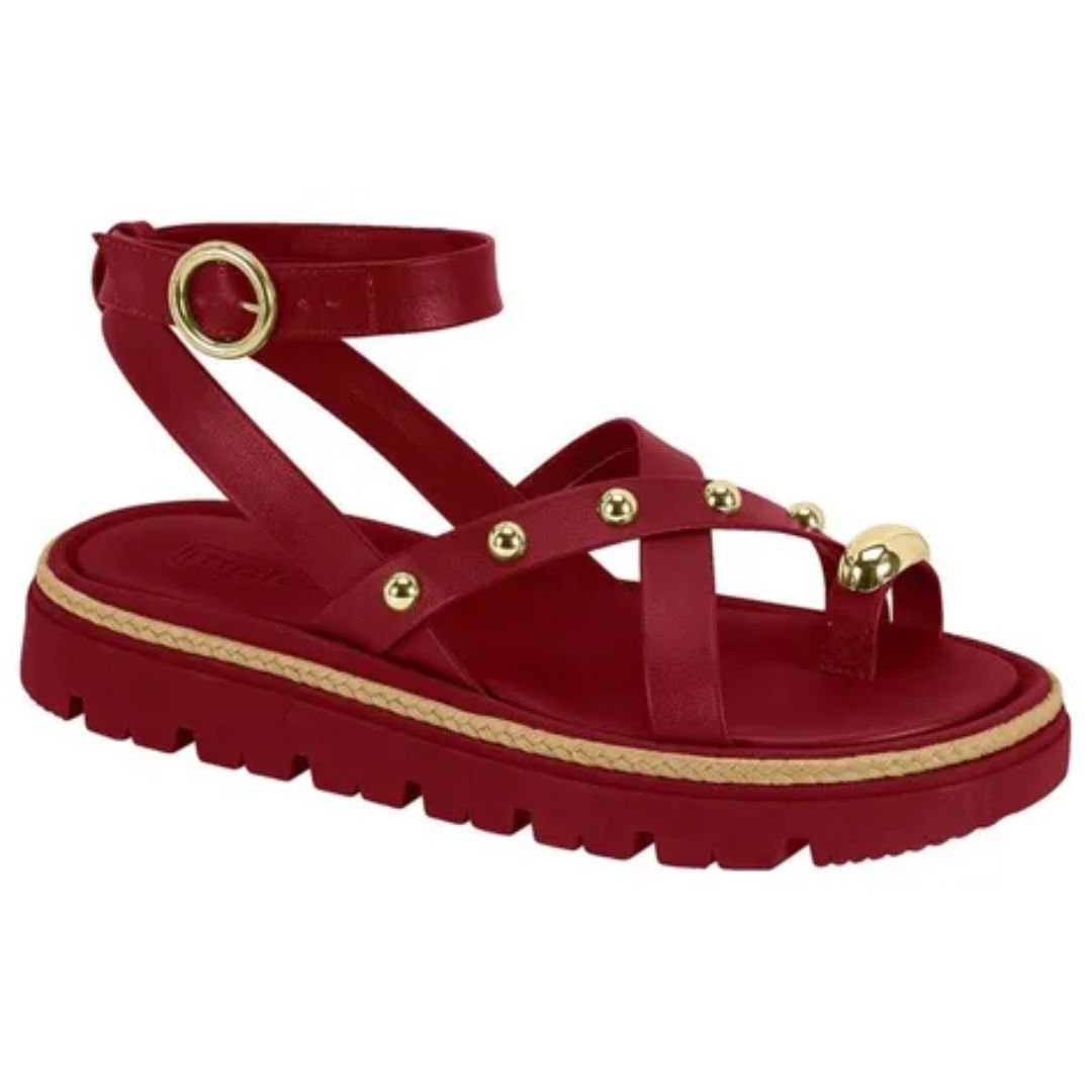 Sandalia Moleca Vermelho Feminino Original 5504.213 Vermelho 3