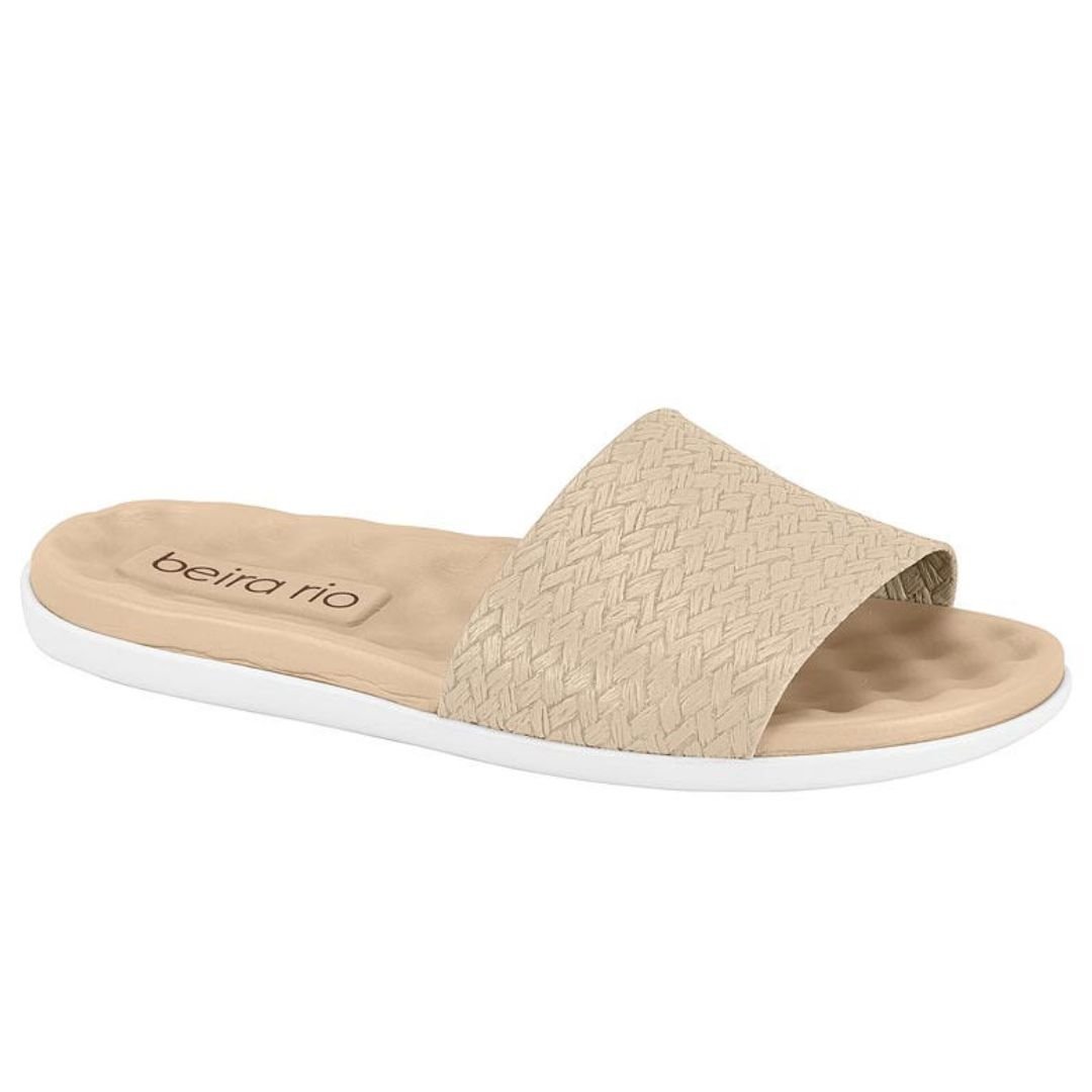 Chinelo Beira Rio Creme Feminino Original 8360.303