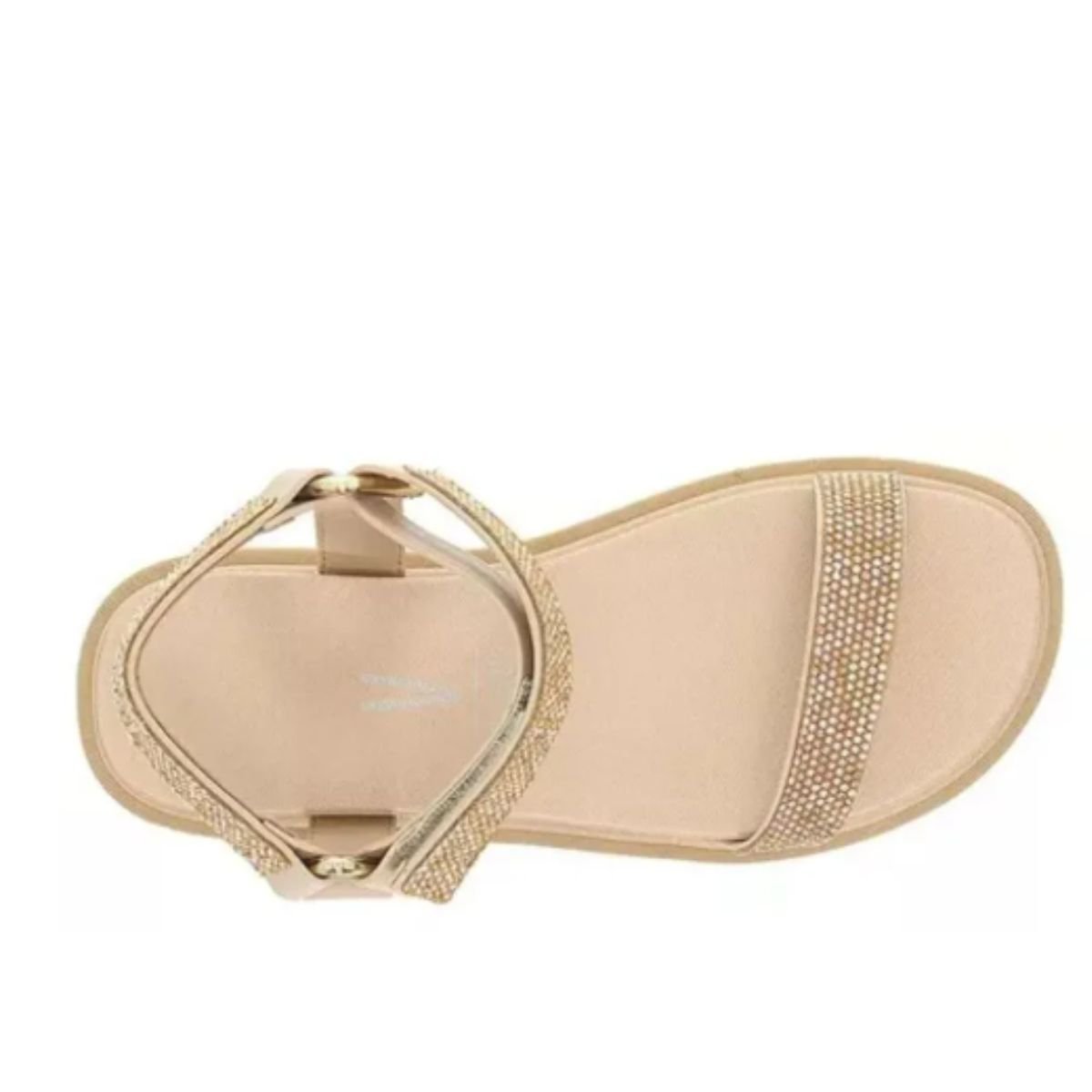Sandália Papete Vizzano Bege/Bronze Cristal Feminino 6499.103 Bege/Bronze 3