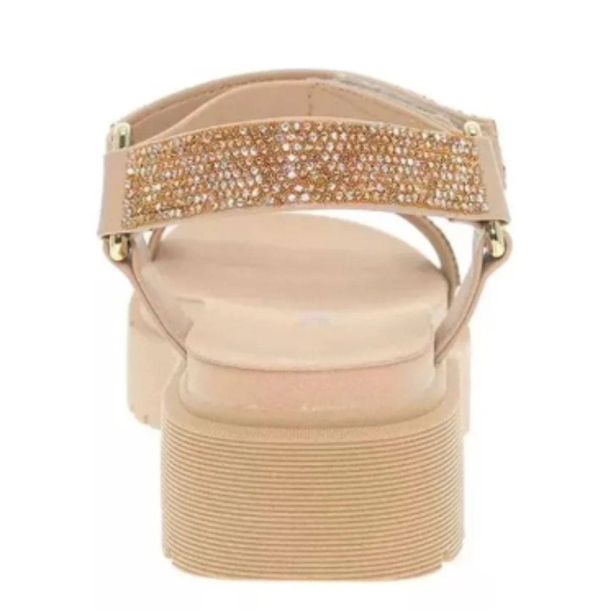Sandália Papete Vizzano Bege/Bronze Cristal Feminino 6499.103 Bege/Bronze 4
