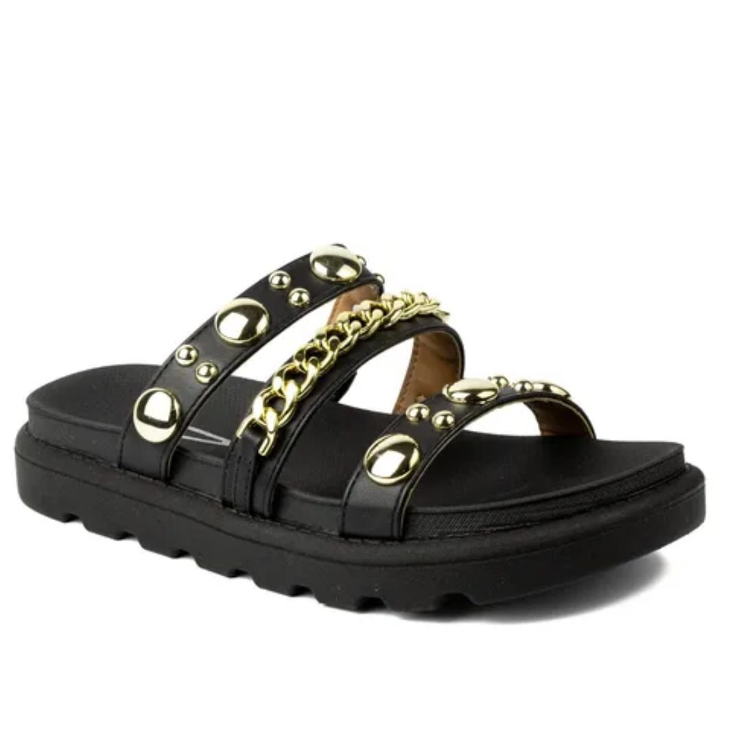 Chinelo Vizzano Preto Feminino Original 6510.102