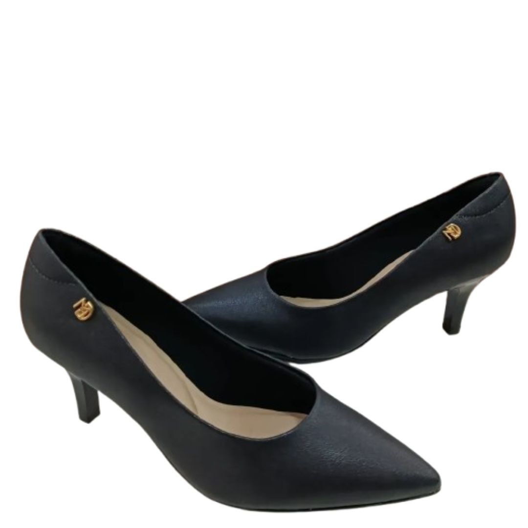 Scarpin Modare Preto Feminino Original 7408.100 Preto 2