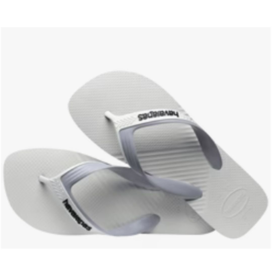 Chinelo Havaianas Branco Cinza Masculino Dual Original Branco/Cinza 3