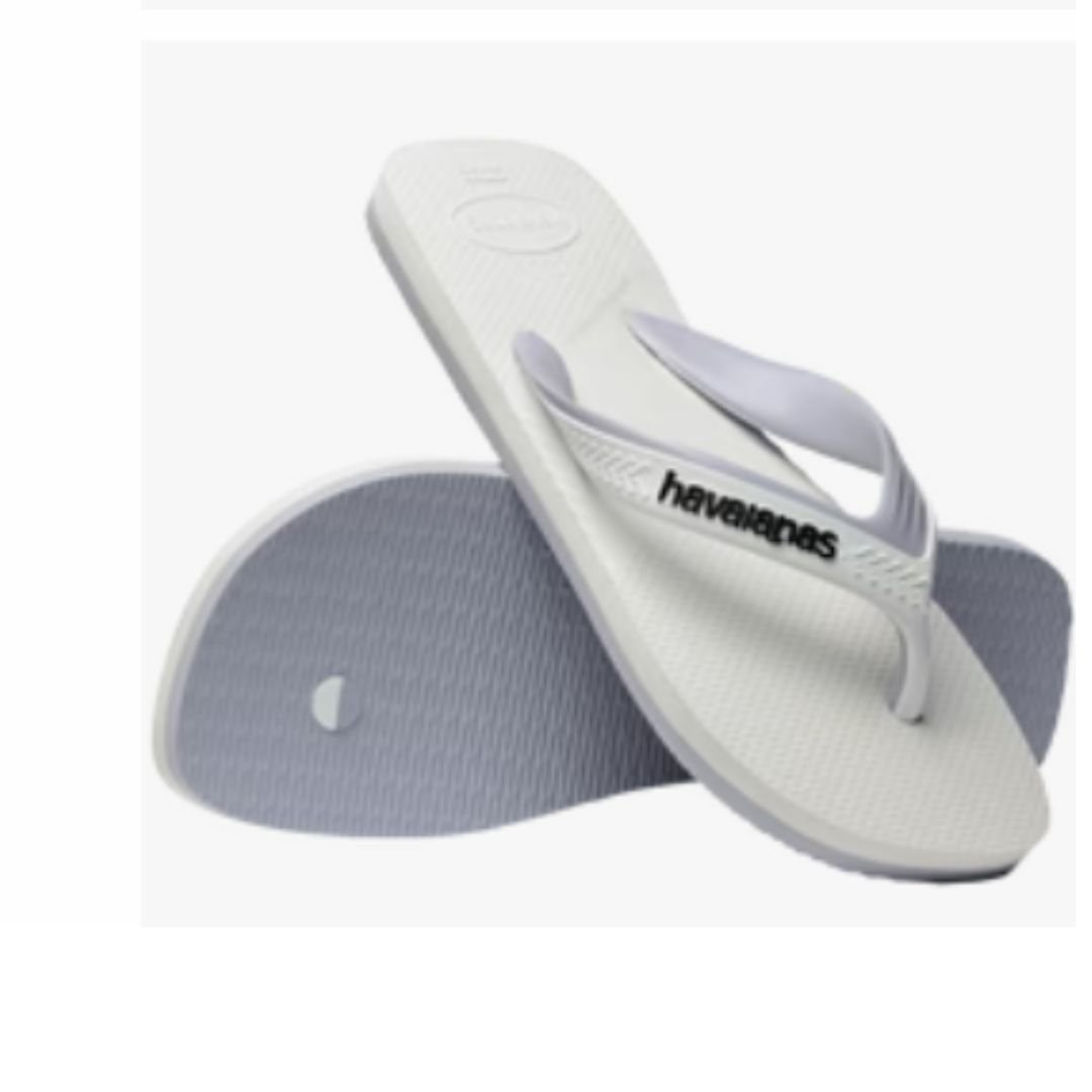 Chinelo Havaianas Branco Cinza Masculino Dual Original Branco/Cinza 4
