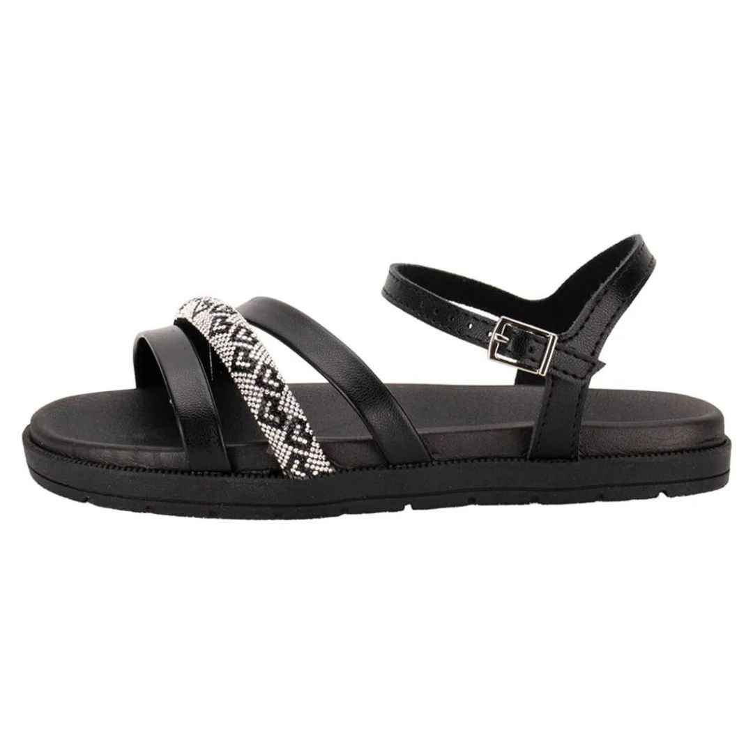 Sandalia Molekinha Preto Menina Infantil Original 2352.113