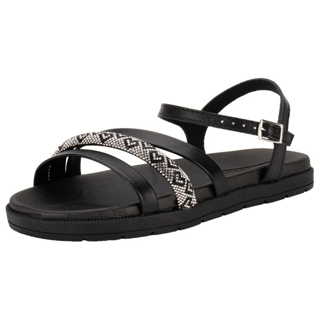 Sandalia Molekinha Preto Menina Infantil Original 2352.113 Preto 2