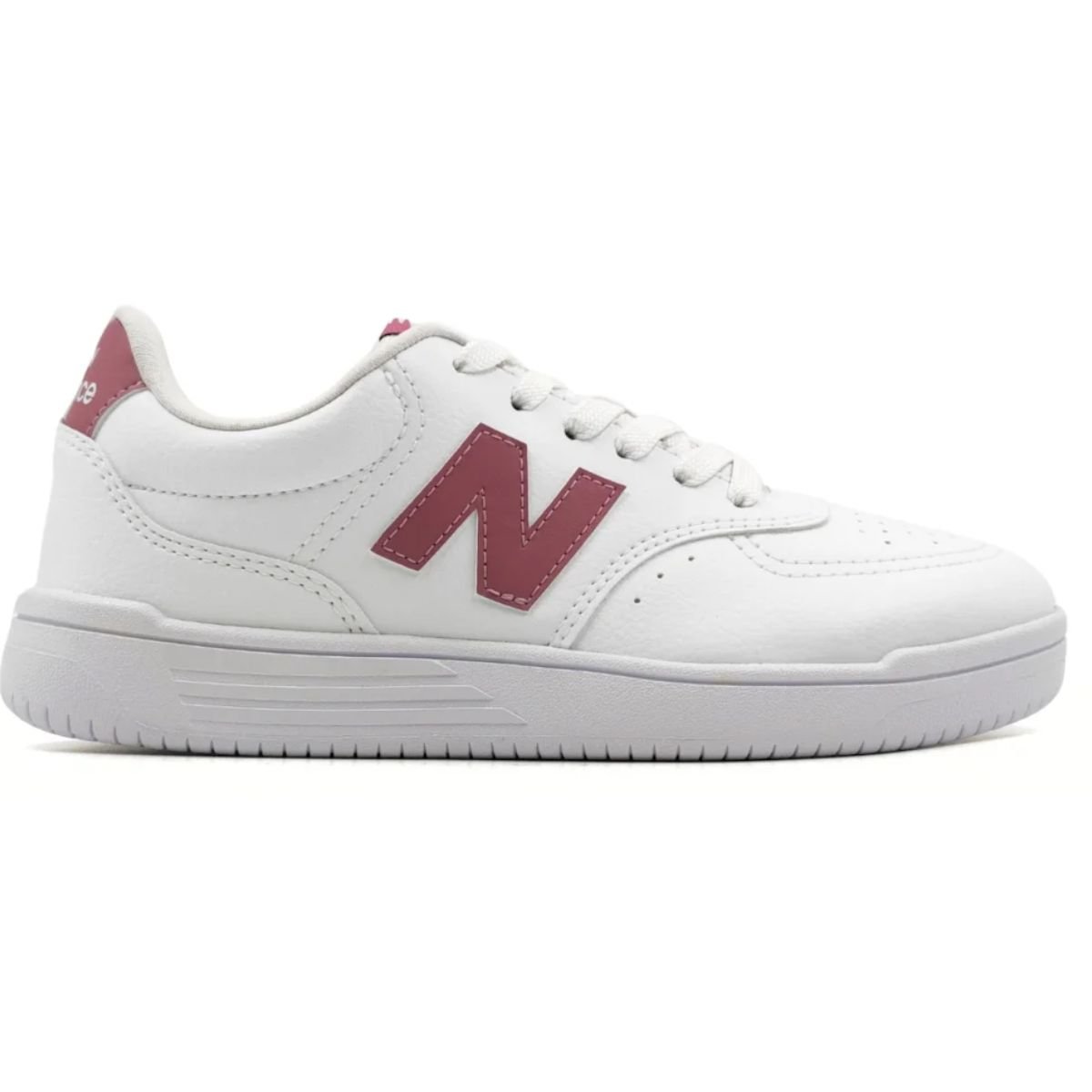 Tenis New Balance Branco Rosa Feminino BB80 Original