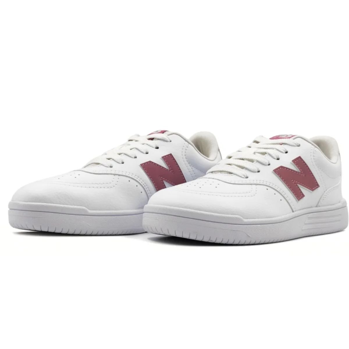 Tenis New Balance Branco Rosa Feminino BB80 Original Branco/Rosa 4