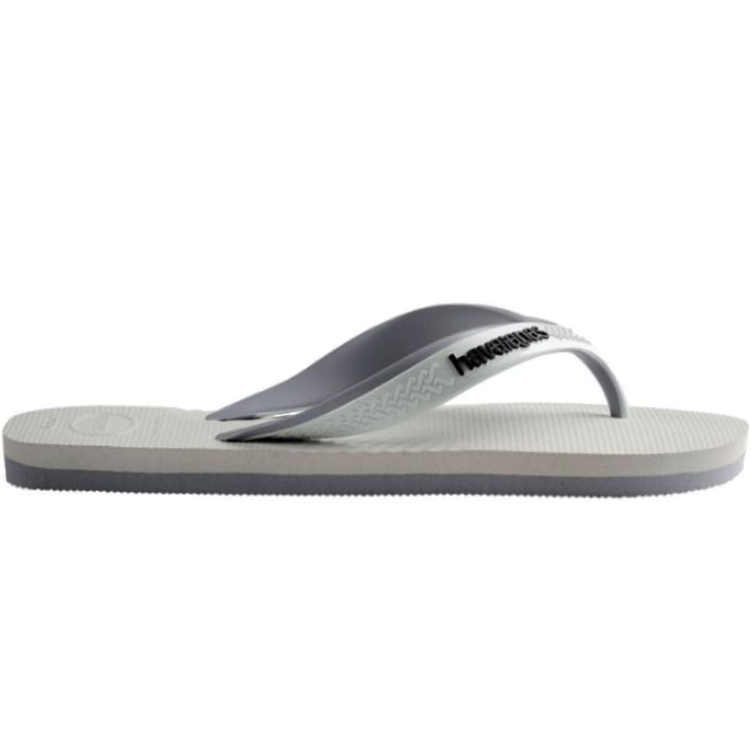 Chinelo Havaianas Branco Cinza Masculino Dual Original Branco/Cinza 3