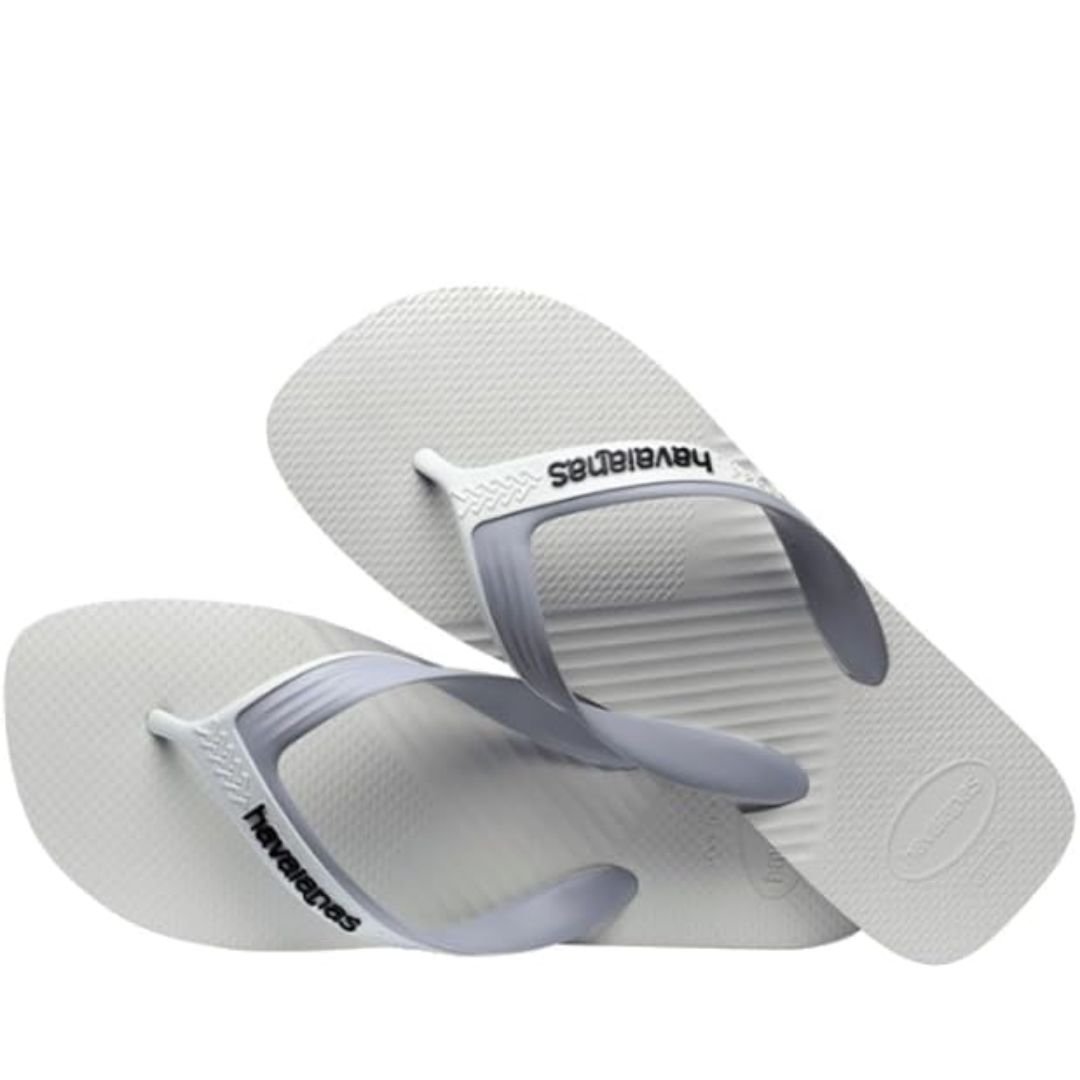 Chinelo Havaianas Branco Cinza Masculino Dual Original Branco/Cinza 4
