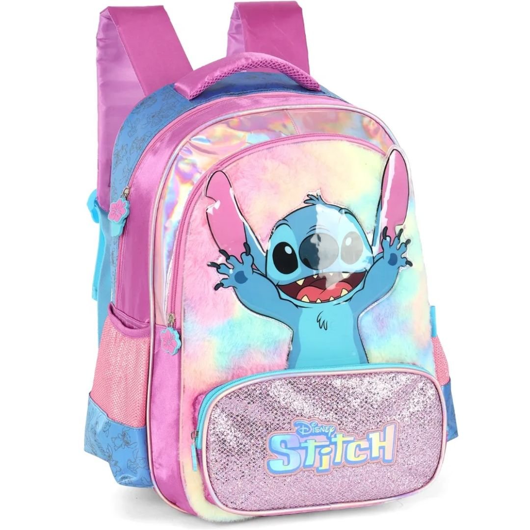 Mochila Luxcel Roxo Infantil Menina Stitch Original IS42411 Roxo 2