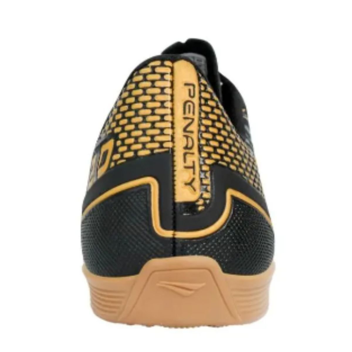 Chuteira Futsal Penalty Preto Dourado Masculino Garra Y-2.0. Preto/Dourado 3