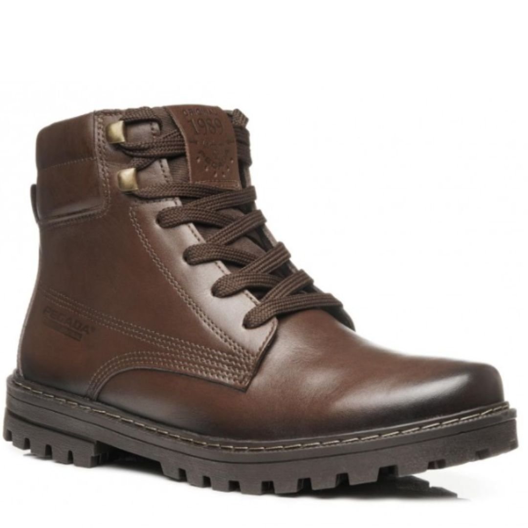 Bota Pegada Tabaco Masculino Original 181553 Tabaco 4