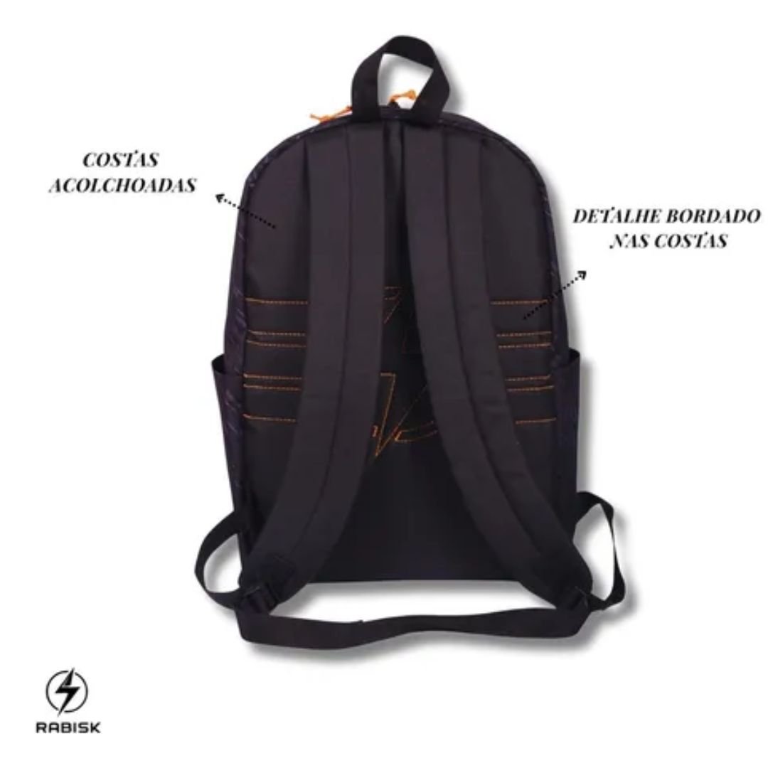 Mochila Rabisk Preto Laranja Original RKS5024M Preto/Laranja 5