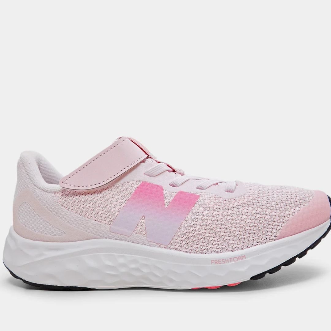 Tenis New Balance Rosa Claro Infantil Menina ARISHI V4 Original