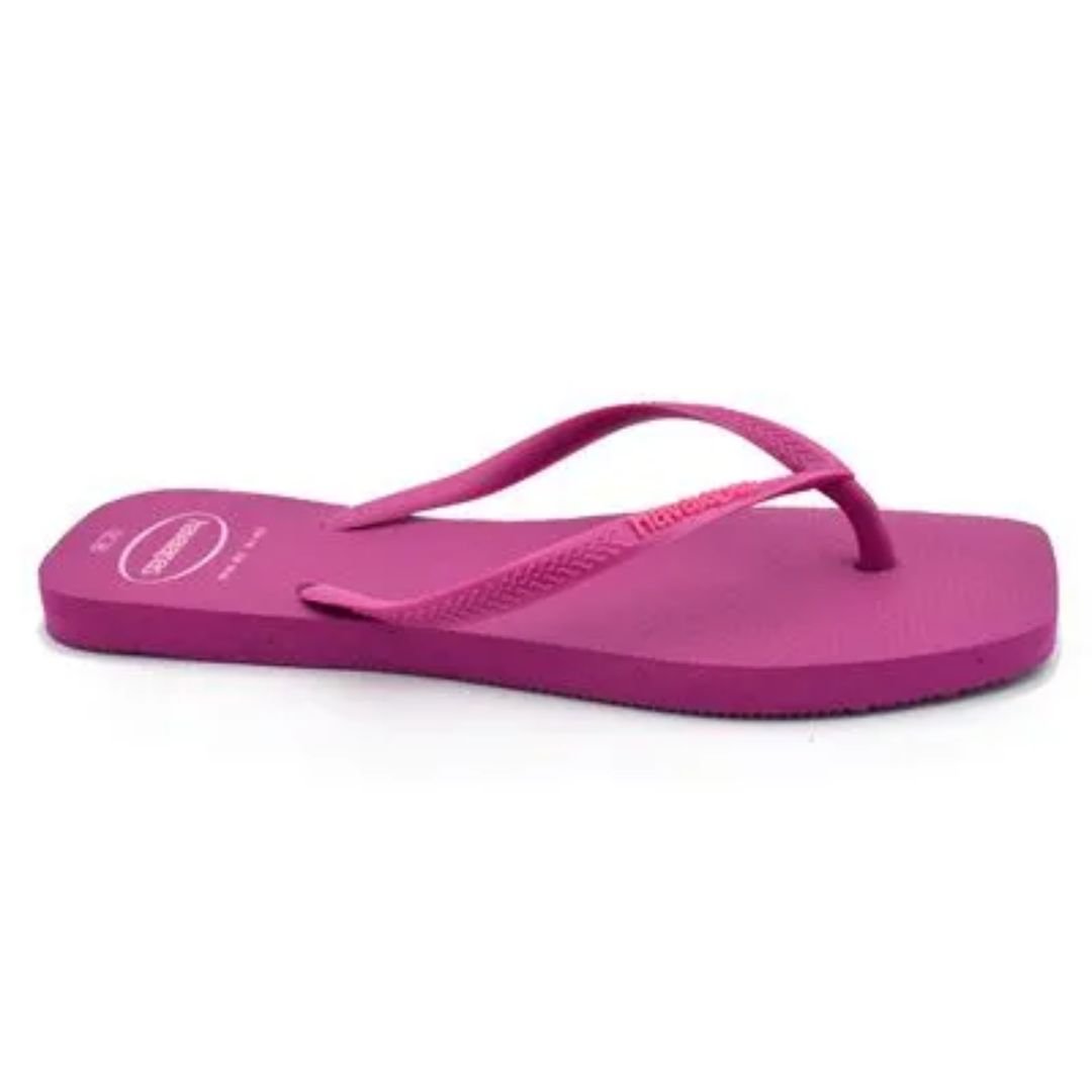 Chinelo Havaianas Rosa Feminino SQ Logo Pop Original