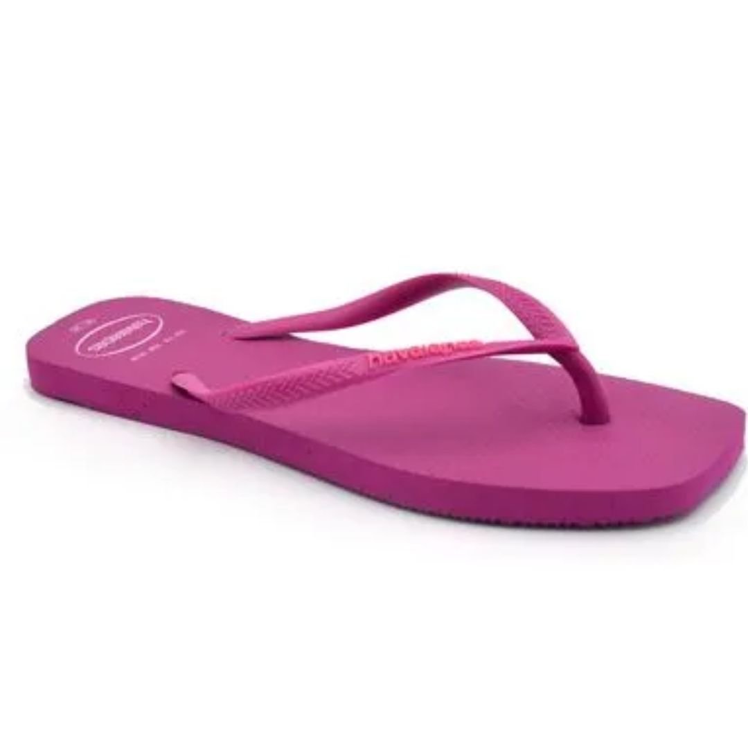 Chinelo Havaianas Rosa Feminino SQ Logo Pop Original Rosa 2