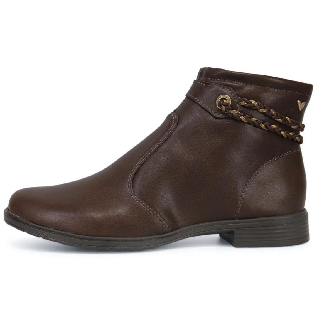 Bota Mississipi Cano Curto Cacau Feminino Original J0801 Cacau 2