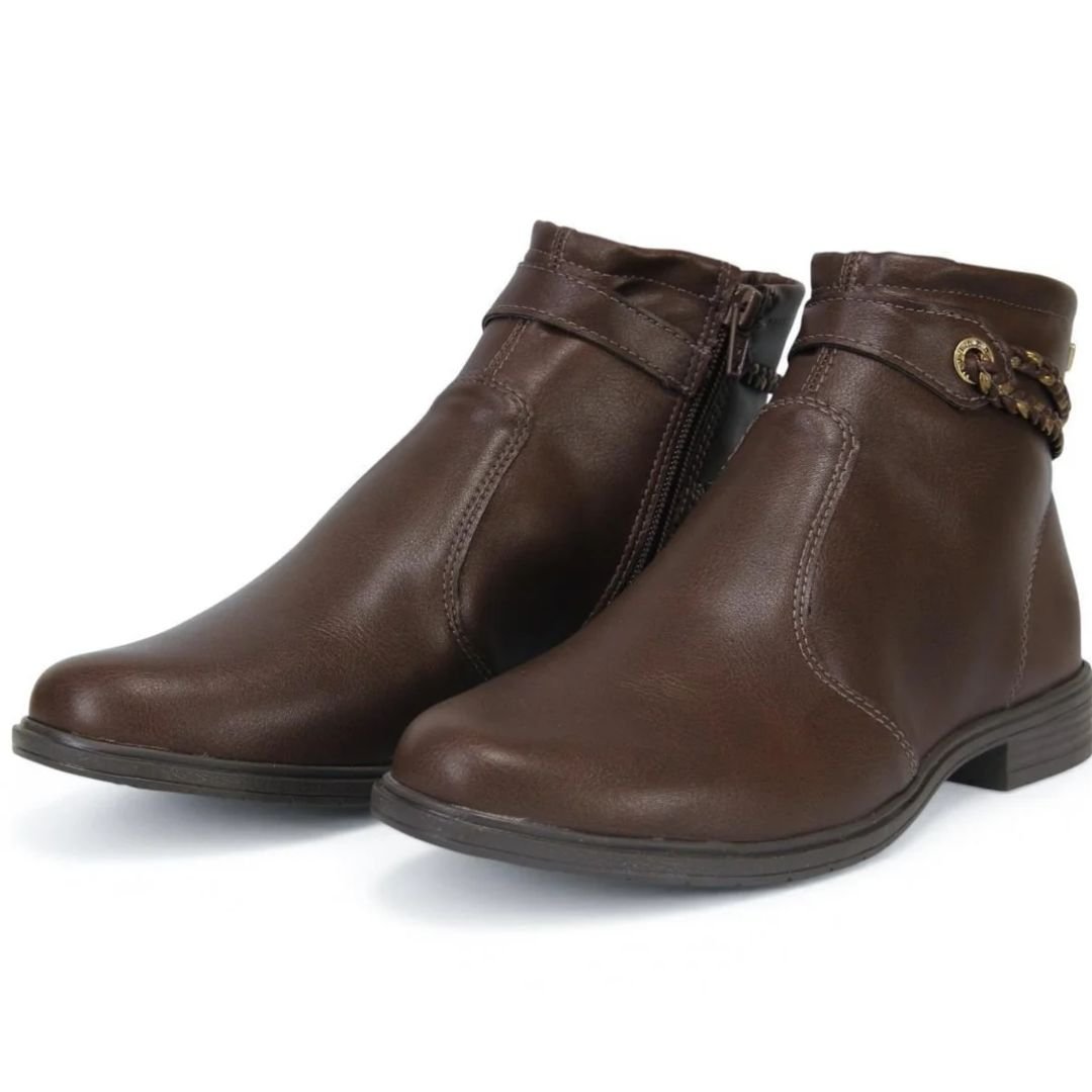 Bota Mississipi Cano Curto Cacau Feminino Original J0801 Cacau 4