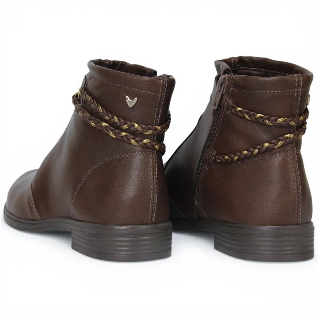 Bota Mississipi Cano Curto Cacau Feminino Original J0801 Cacau 5