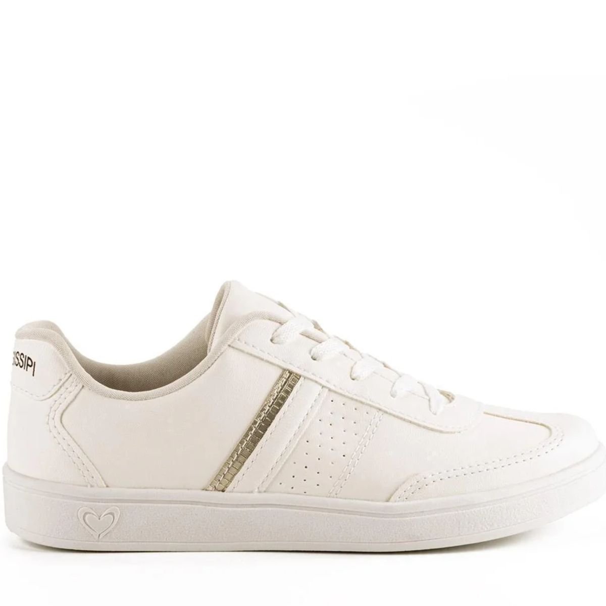 Tenis Mississipi Branco Ouro Feminino Original  MB151