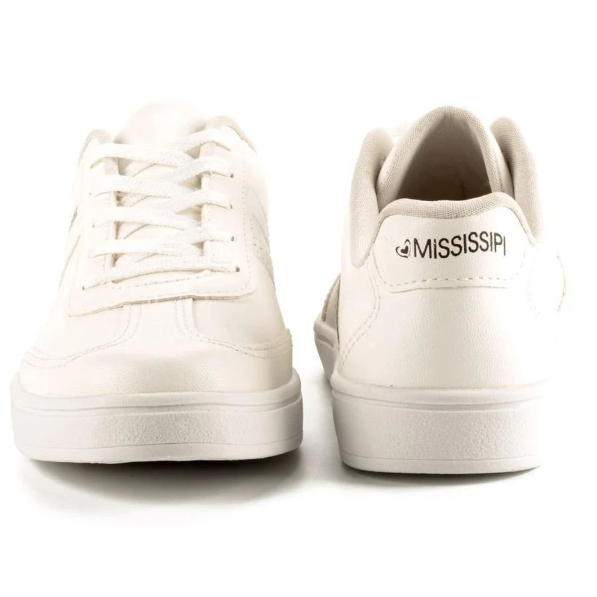 Tenis Mississipi Branco Ouro Feminino Original MB151 Branco/Ouro 3