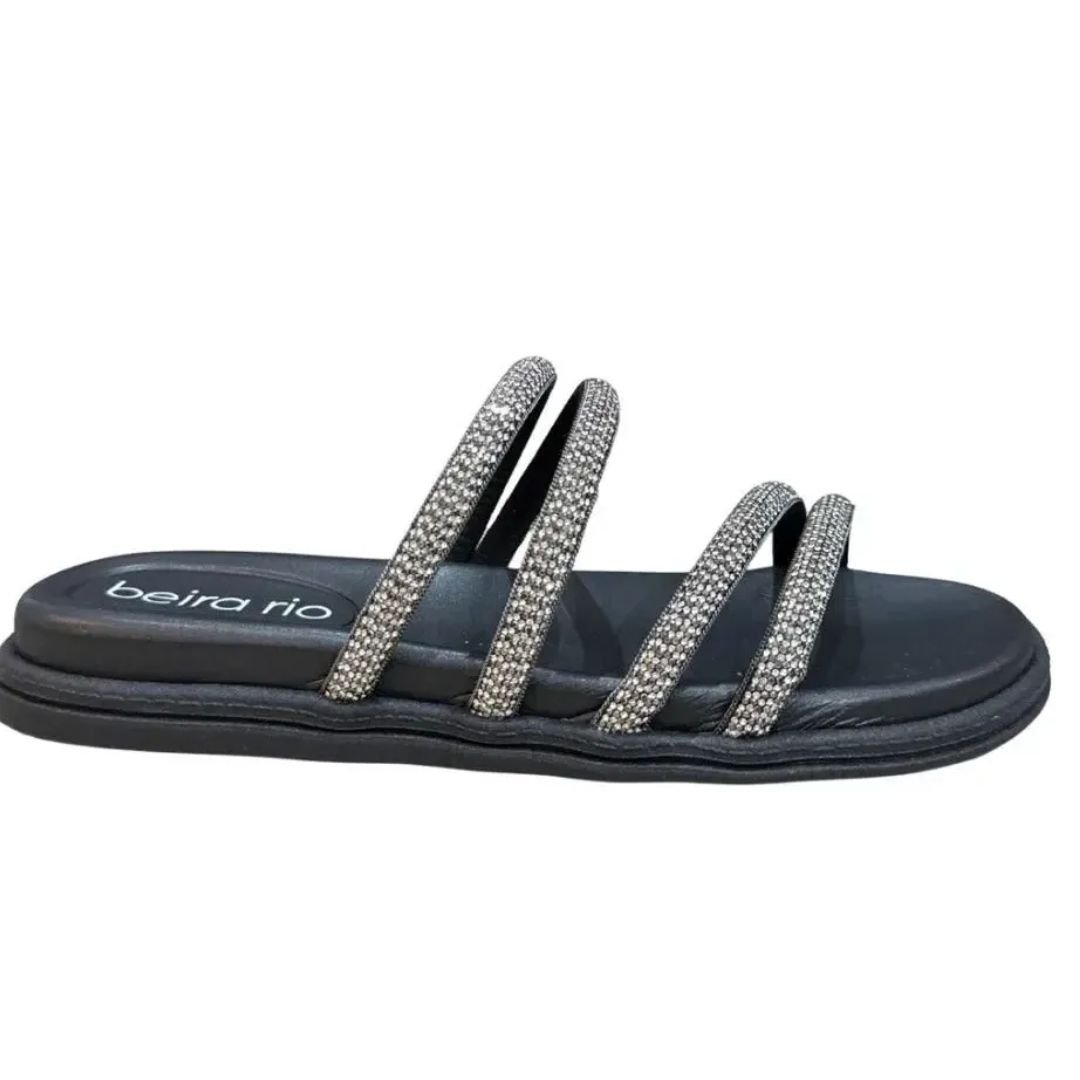 Chinelo Beira Rio Preto Feminino Original 8488.125