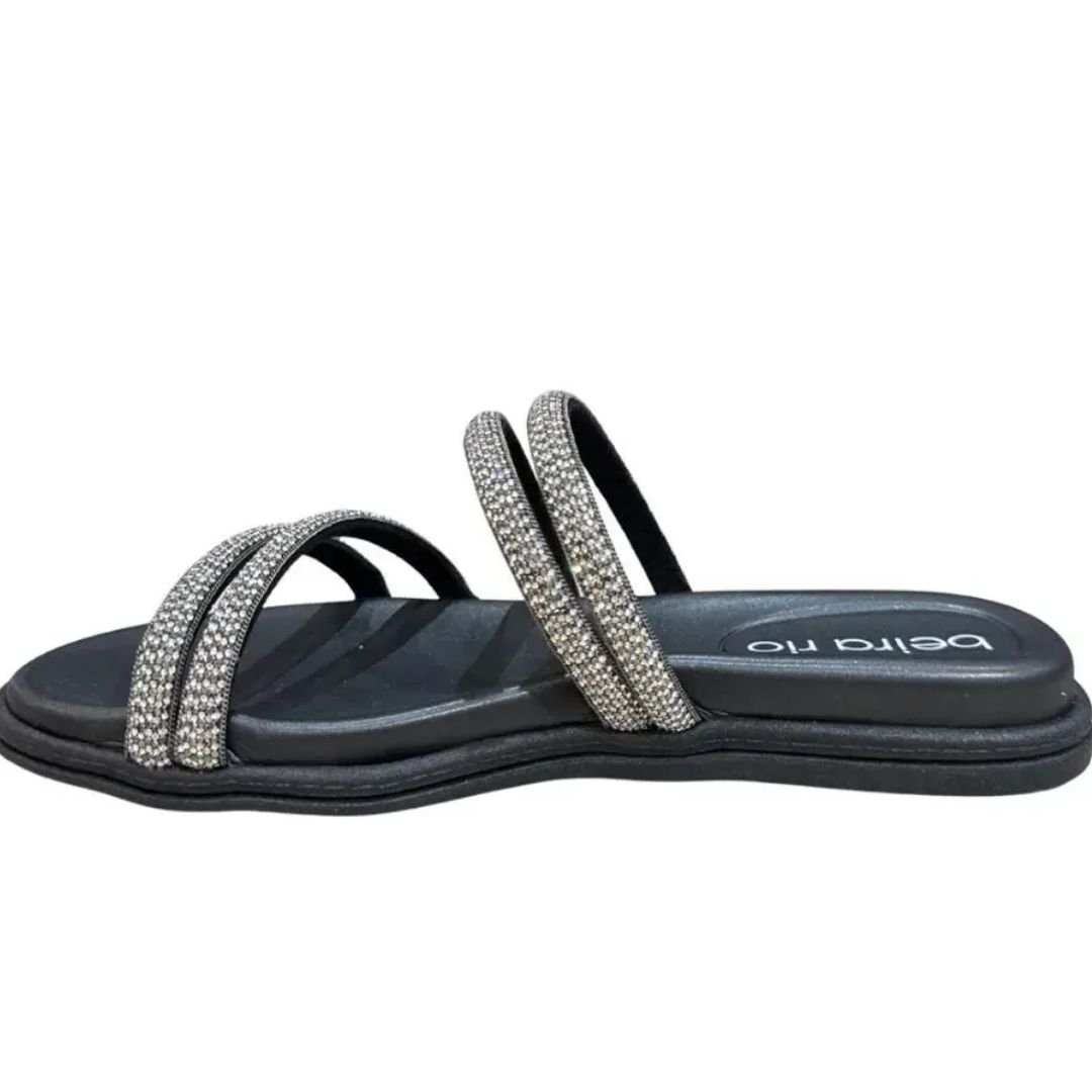 Chinelo Beira Rio Preto Feminino Original 8488.125 Preto 2