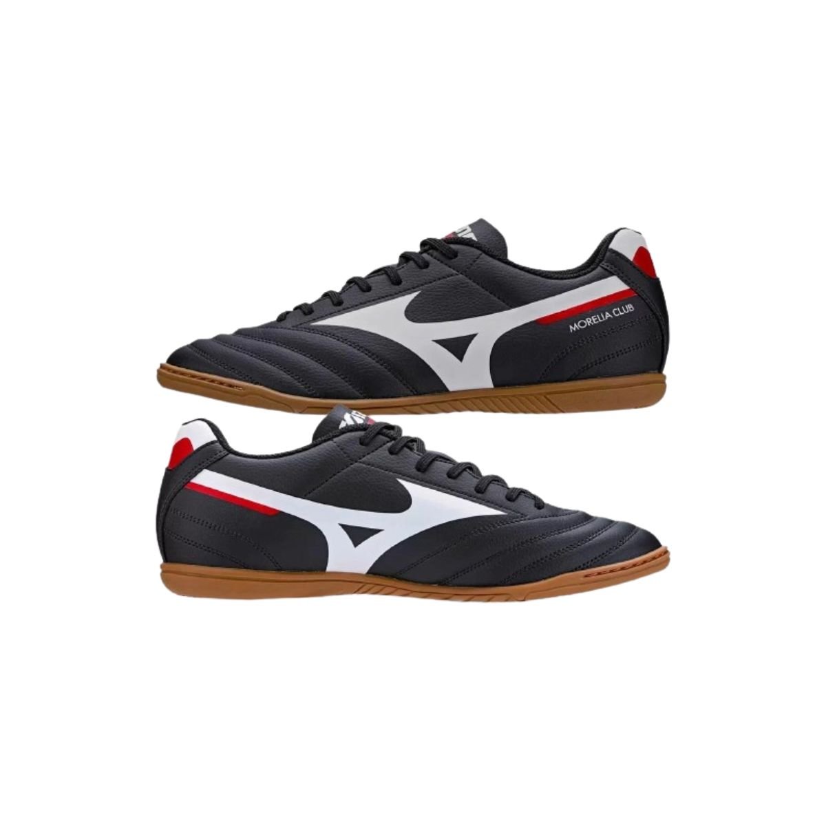 Chuteira Futsal Mizuno Preto Branco Masculino Morelia Club Original Preto/Branco 2