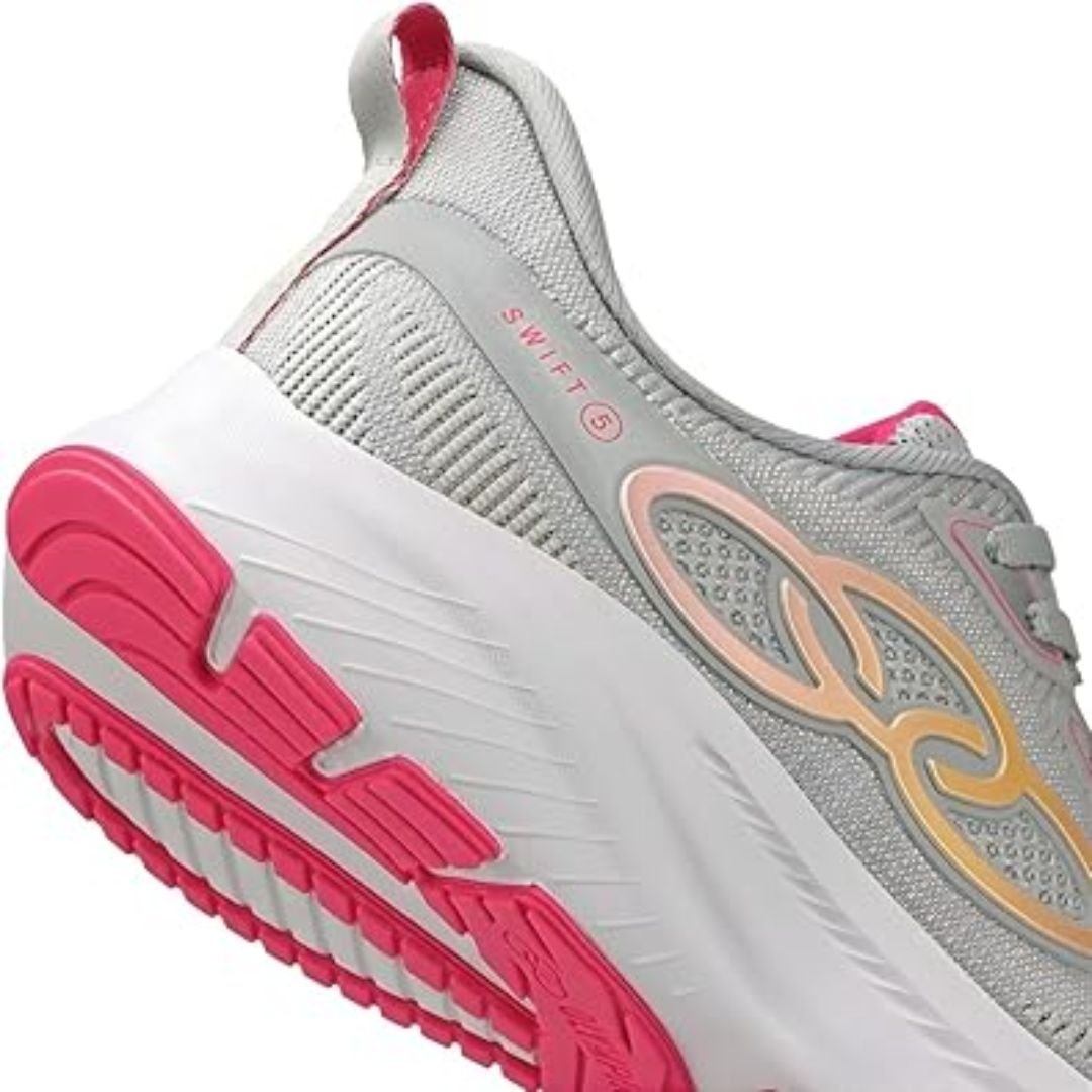 Tenis Olympikus Cinza Rosa Feminino Swift 5 Original Cinza/Rosa 5