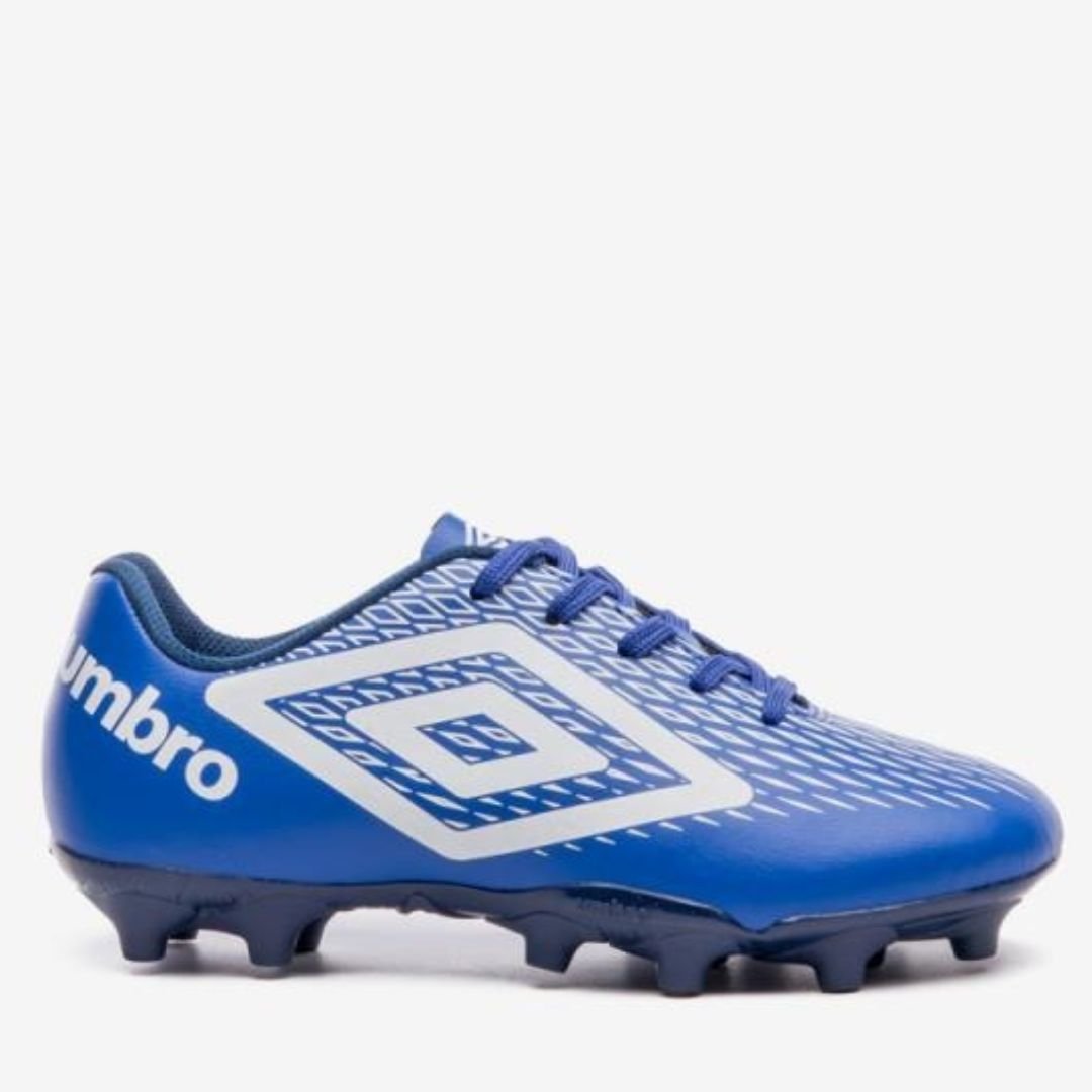 Chuteira Umbro Royal Branco Meninos X- Diamond Jr Original