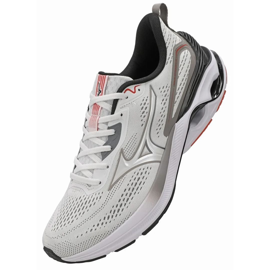 Tenis Mizuno Branco Masculino Wave Dynasty 8 Original Branco 3